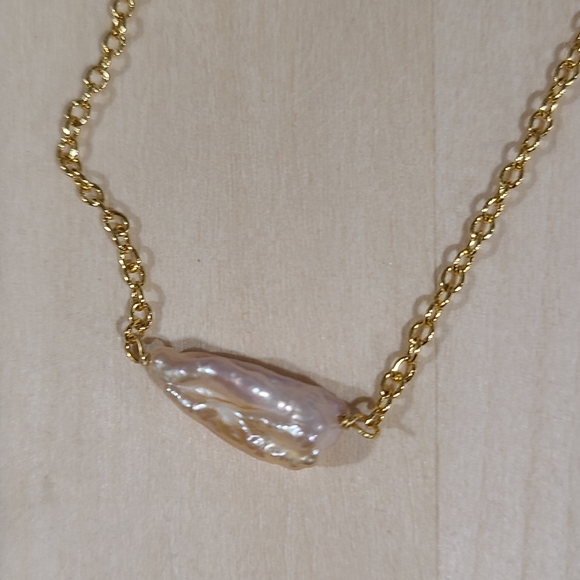 🎉🎉NEW🎉🎉 BEAUTIFUL!! Simple Pink Freshwater Pearl Necklace - Picture 6 of 13